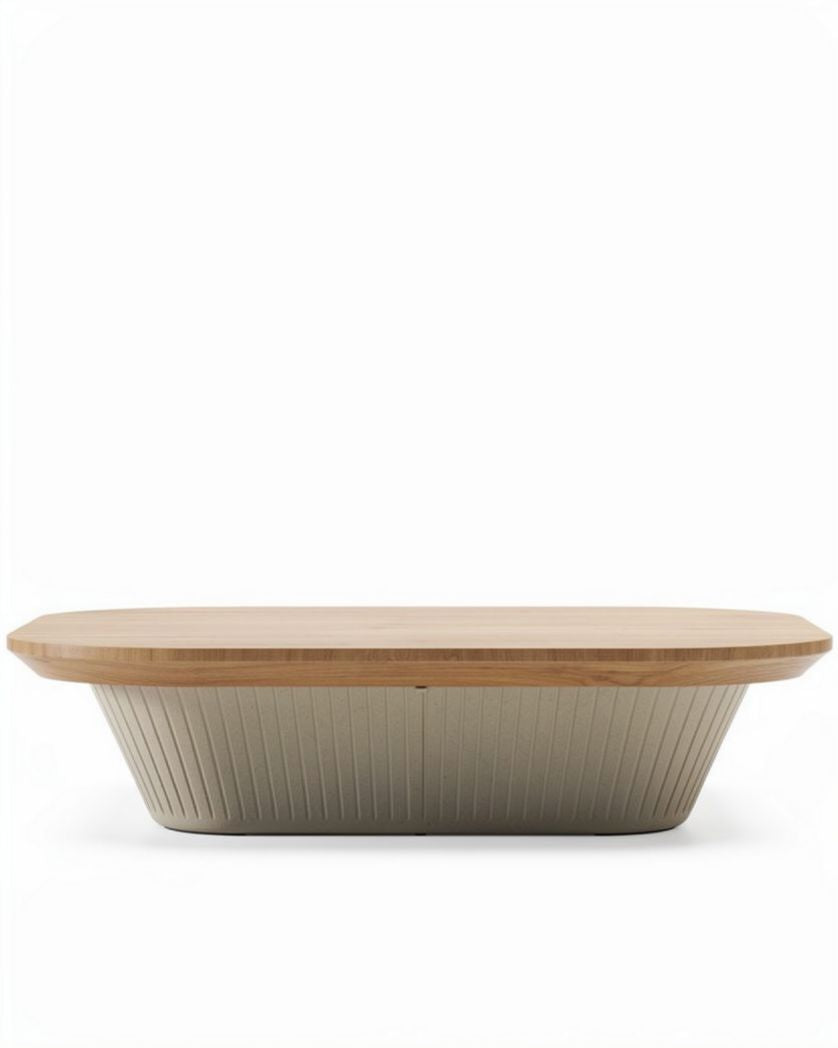 Table basse en bois avec design moderne pour salon - 180 x 90 x 40cm
