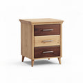 Table de chevet en bois avec tiroirs pour chambre - 45 x 40 x 60cm