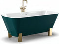 Baignoire en acrylique pour salle de bain avec robinetterie - 170 x 75 x 60cm