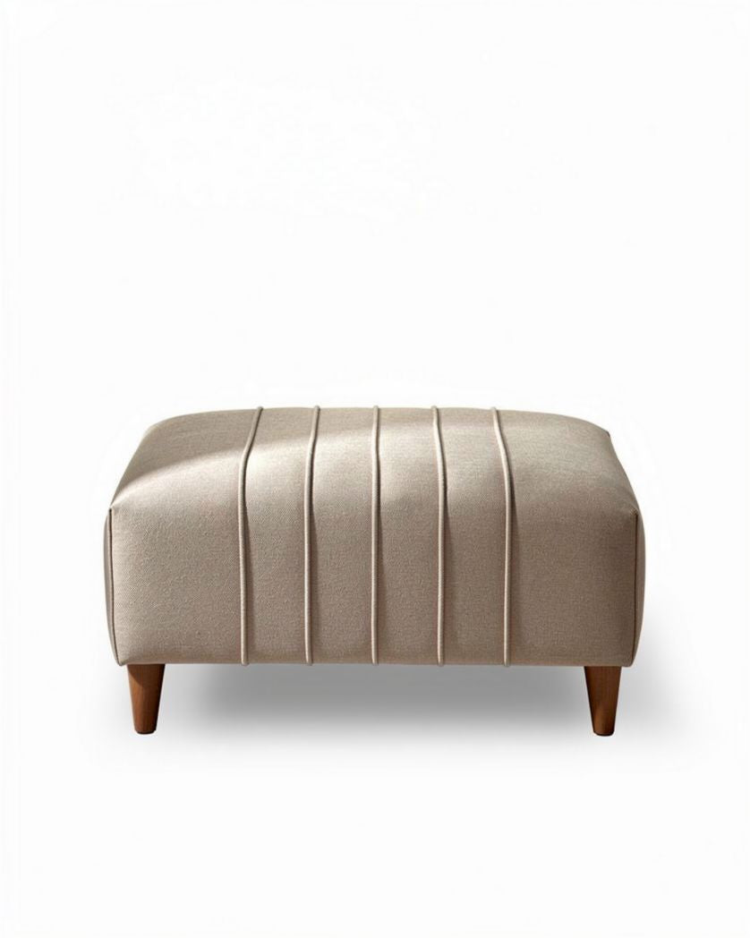Pouf en tissu pour salon ou espace de détente - 70 x 50 x 40cm