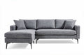 Canapé d'angle en tissu pour salon - 250 x 90 x 85cm