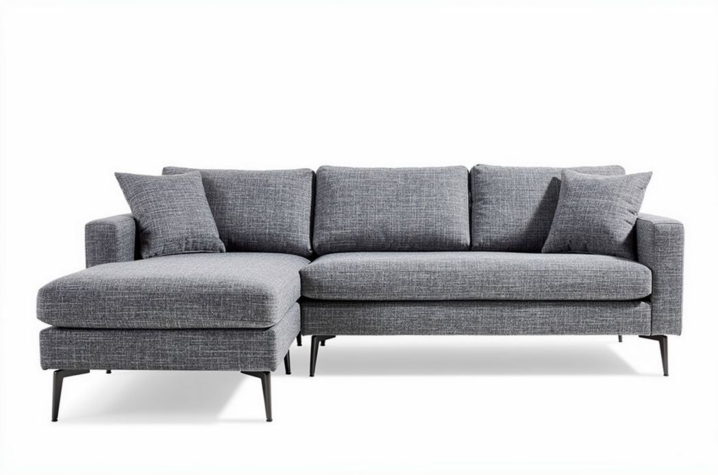 Canapé d'angle en tissu pour salon - 250 x 90 x 85cm